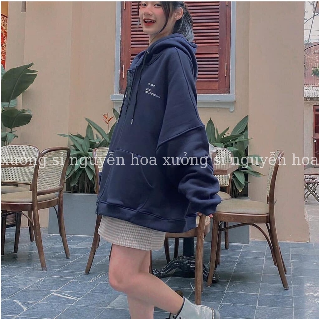 Áo khoác nỉ unisex, áo khoác nỉ play 11:11 form rộng kiểu dáng nam nữ mặc được Xưởng sỉ nguyễn Hoa