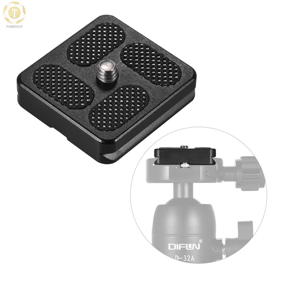 Shipped within 12 hours】 40*38mm Size Aluminum Alloy Universal Quick Release Plate D-40T QR Plate with 1/4 Inch Screw for Arca Swiss Benro Monopod Tripod Ball Head Camera Accessory Quick Release Plate [TO]