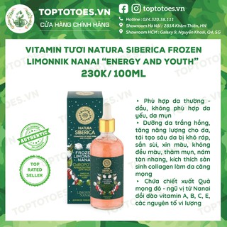 Serum Vitamin tươi Natura Siberica Frozen Limonnik Nanai "Energy And Youth" dưỡng trắng hồng, tái tạo da
