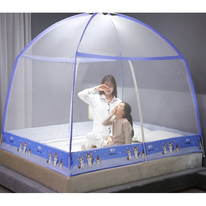 Màn chụp, mùng chụp đỉnh chóp, có lớp đáy chống côn trùng hiệu quả, xếp gọn dễ dàng