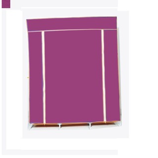 Vỏ( áo chụp ngoài) tủ vải quần áo( kt: dài x rộng x sâu: 160cmx120cmx42cm) loại 3 buồng, 8 ngăn bằng vải không dệt