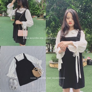 Váy liền tay bèo áo liền tiểu thư cực xinh