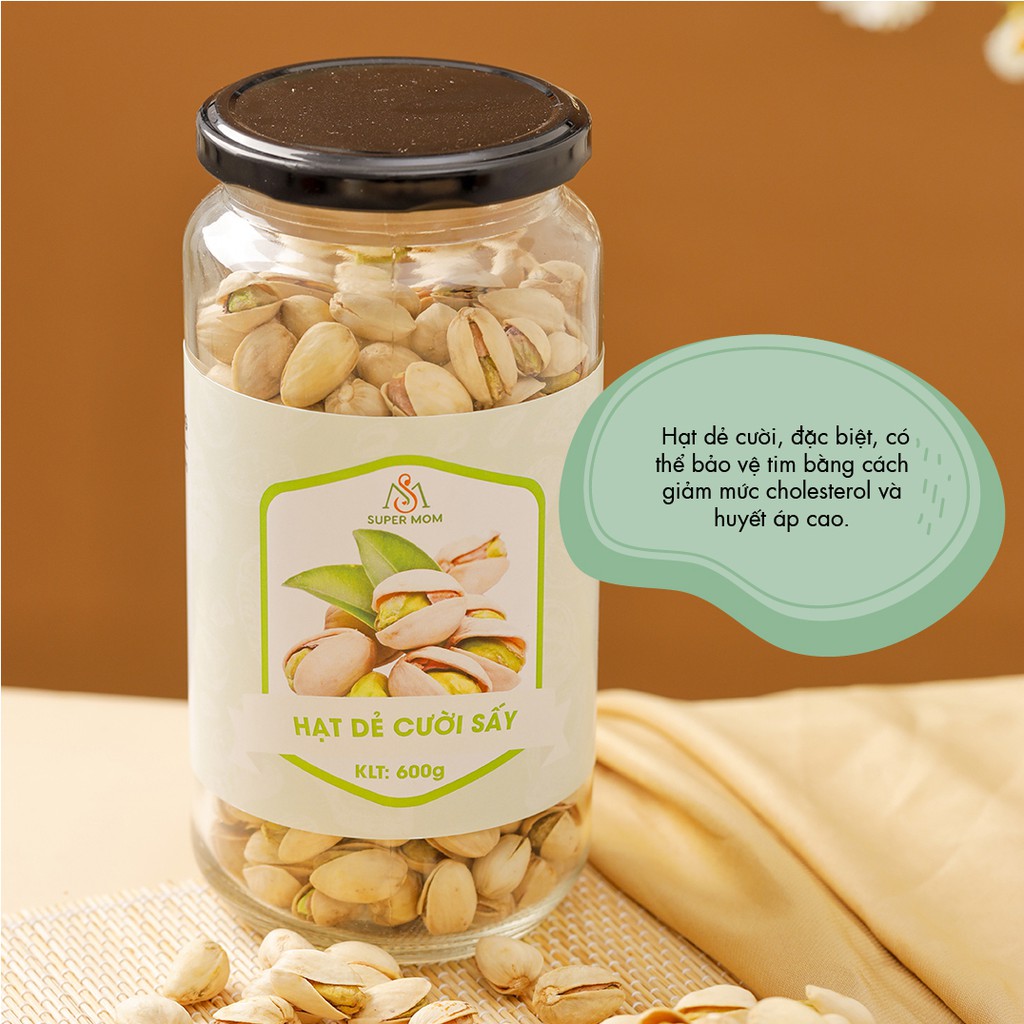 HẠT DẺ CƯỜI SẤY NGUYÊN VỊ ăn vặt healthy cho người ăn kiêng ăn chay &amp; mẹ bầu duy trì và giảm cholesterol và huyết áp cao