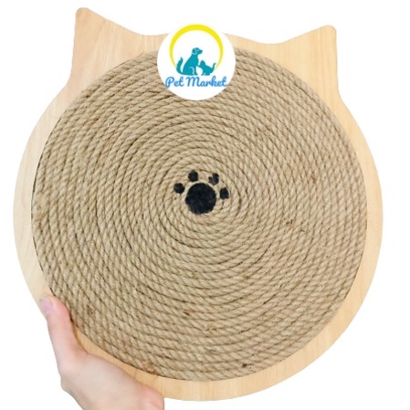BÀN CÀO MÓNG CHO MÈO BẰNG DÂY THỪNG SIÊU TO(TẶNG CATNIP)