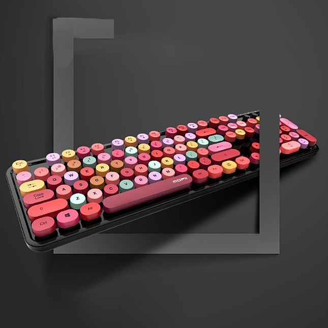 Bộ bàn phím và chuột không dây MOFii N720 MẪU MỚI màu hồng và đen cực đẹp | BigBuy360 - bigbuy360.vn