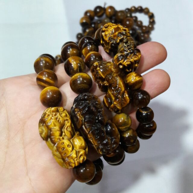Đá mắt hổ nâu vàng