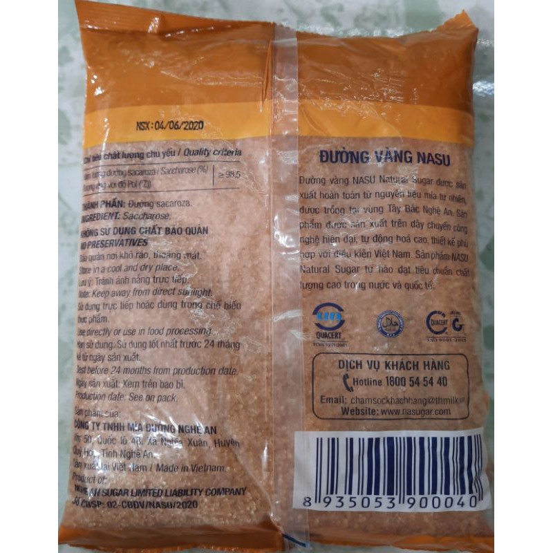 ĐƯỜNG MÍA 100% TỰ NHIÊN  1kg