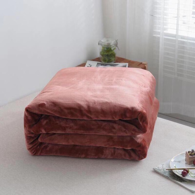 Chăn lông thỏ blanket nặng 2,5kg hàng nhập loại 1