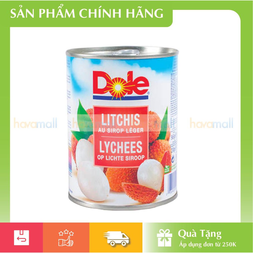 [HÀNG CHÍNH HÃNG] Vải Tươi Đóng Hộp Dole 565gr