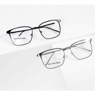 Kính kim loại gọng mảnh - Mắt Vuông