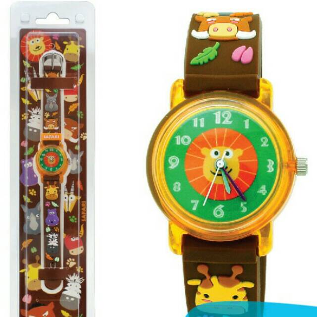 Đồng hồ trẻ em Linkgraphix KT26 Safari - Động vật dễ thương