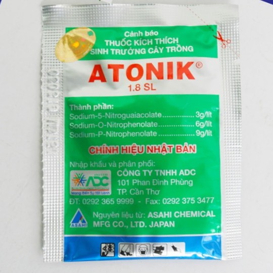 (Hộp 10 gói) Atonik Kích Thích Nảy Mầm Tăng Trưởng, phân bón lá Atonik