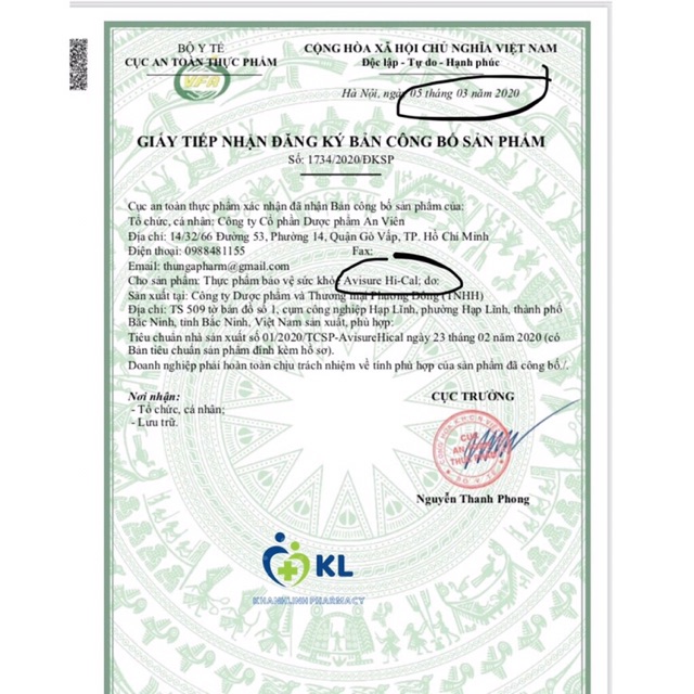 ✅(toa bác sĩ) HI-CAL Avisure Canxi nano tự nhiên cho mẹ bầu và sau sinh | BigBuy360 - bigbuy360.vn