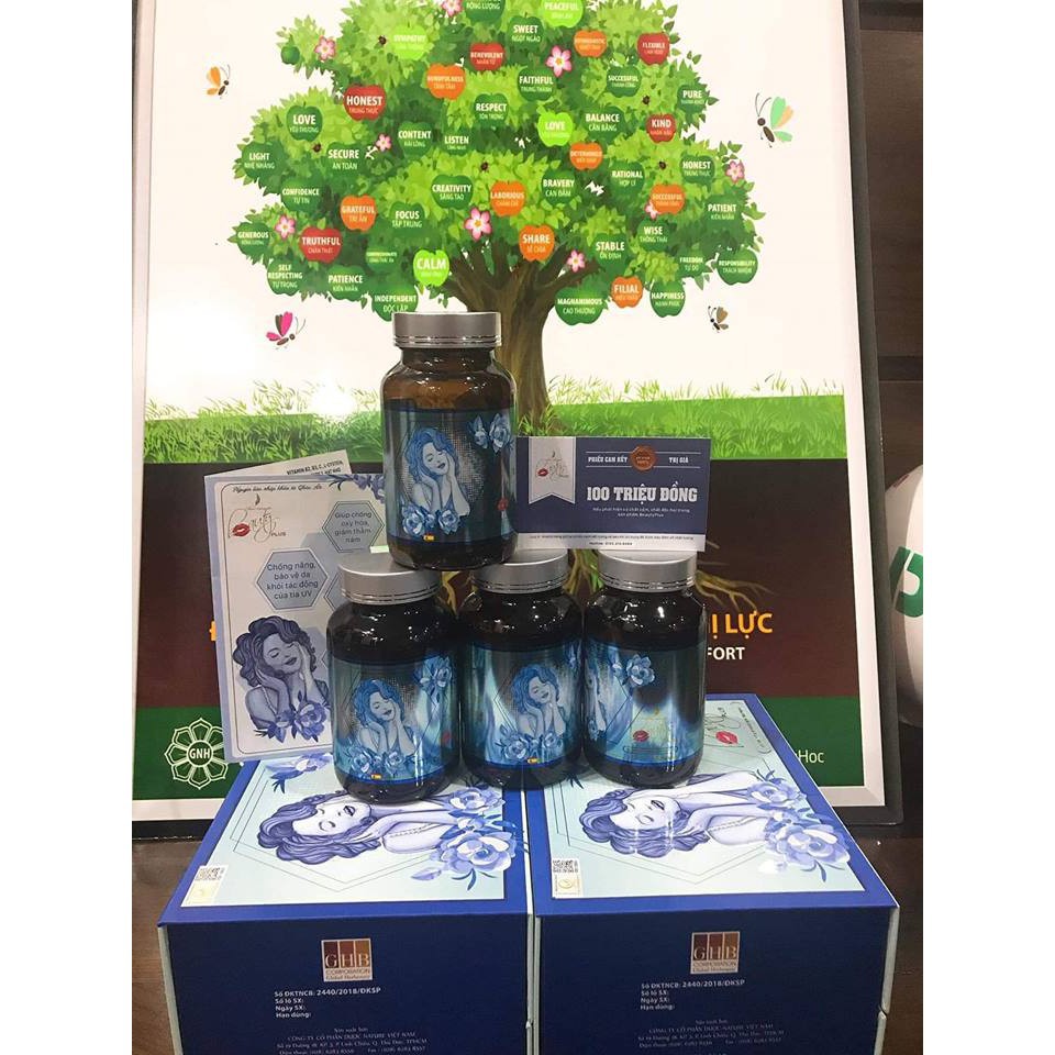 VIÊN UỐNG TRẮNG DA BEAUTY PLUS COMBO 2 HỘP 3 HỘP