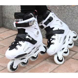 Giày trượt Patin nam nữ màu trắng cổ điển, đủ size lựa chọn