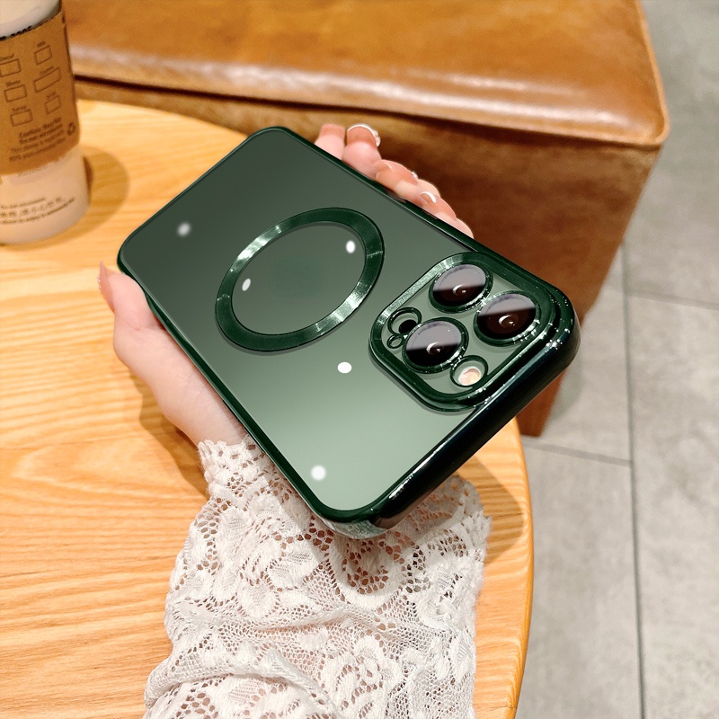 Ốp Điện Thoại iPhone 14 plus 11 12 13 Pro Max case ốp lưng điện thoại iphone 14 promax Dẻo Tráng Gương Trong Suốt Kèm Khung Bảo Vệ Camera Sang Trọng Cho