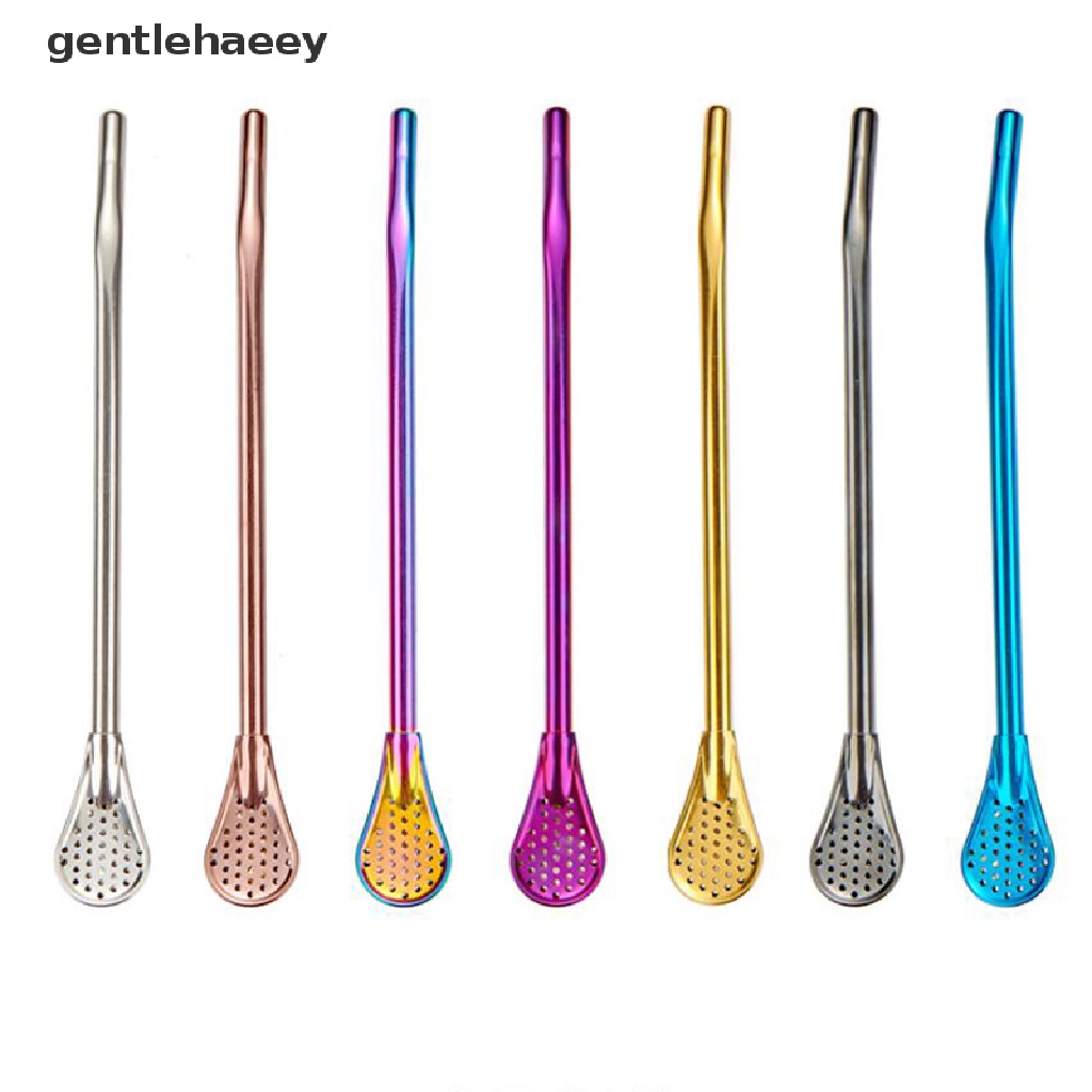 Ống Hút Lọc Trà / Cà Phê Bằng Thép Không Gỉ Tái Sử Dụng Được