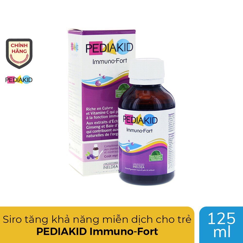 Pediakid Immuno- fort- tăng khả năng miễn dịch cho trẻ nhỏ 125ml