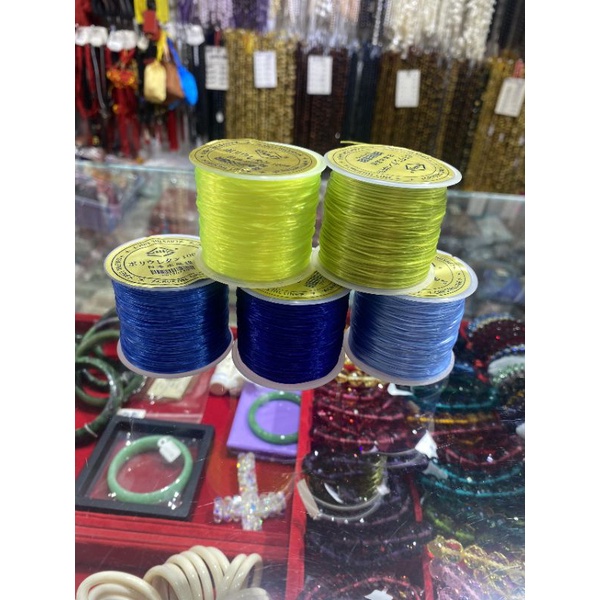 Chỉ tơ co giãn làm vòng đủ màu