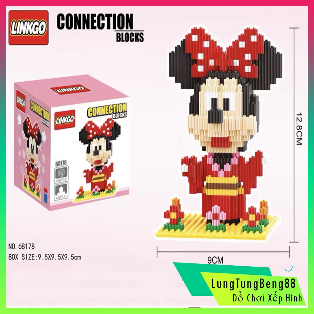 Xếp Hình lego lắp ráp,Mickey Siêu Dễ Thương