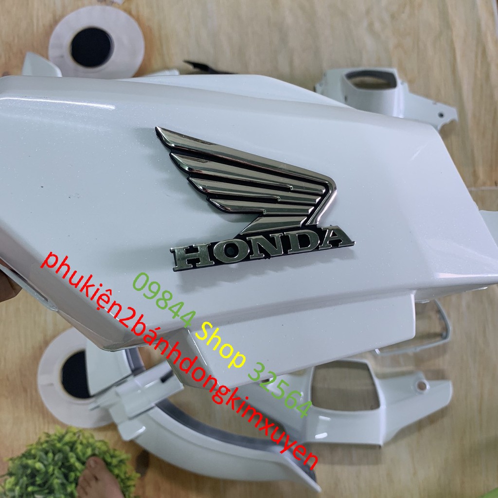 Bộ dàn áo vỏ nhựa xe dream 2loại tốt MÀU TRẮNG-dream cao 100 /dream thái /dream trung quốc /mủ ABS loại 1