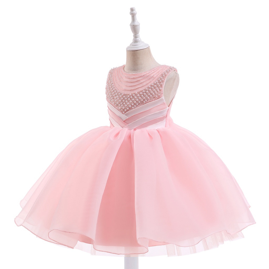 DC20 Size110-150 (13-35kg) Đầm công chúa cao cấp (Đầm voan xoè bồng vải lụa dự tiệc đám cưới) hàng quảng châu
