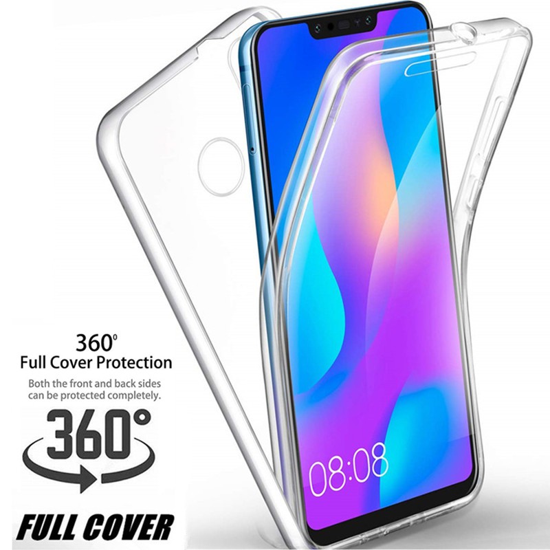 ốp điện thoại Silicone Trong Suốt 360 Độ Cho Xiaomi Mi Note 10 Lite 9t Pro A3 A2 A1 9 8 Se Lite Note10 Poco F2 Pro F1