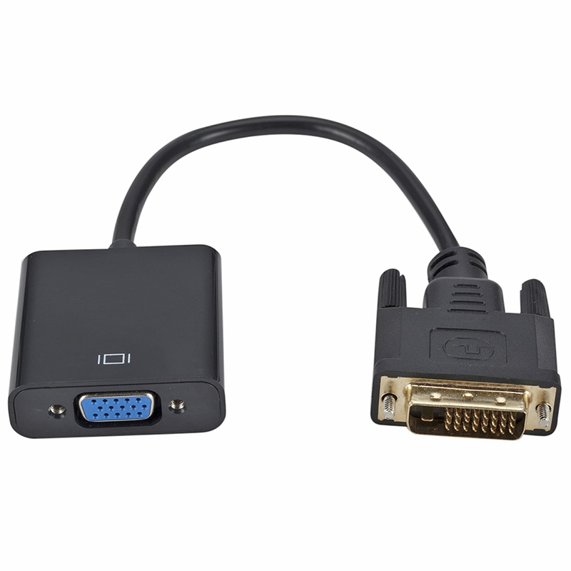 [adorebubble 0610] 1080p DVI-D 24+1 Pin Male to VGA 15Pin Female Active Cable Adapter Converter