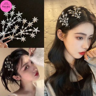 Kẹp tóc Hàn Quốc hình sao đính đá, cặp tóc nữ, phụ kiện cài áo, cài tóc nữ sang chảnh