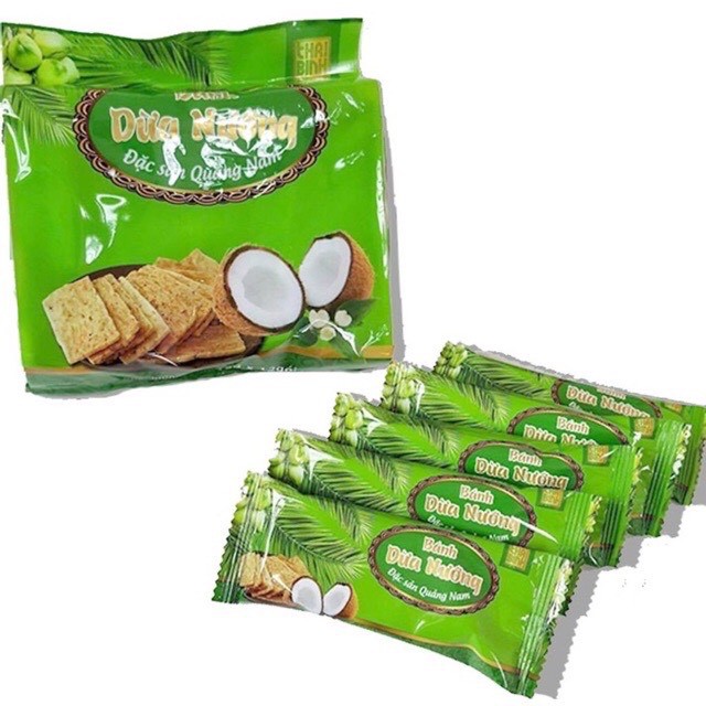 Bánh Dừa Nướng 💖 FREESHIP 💖 Bánh Chả Dừa Nướng Quỳnh Trân Đặc Sản Quảng Nam