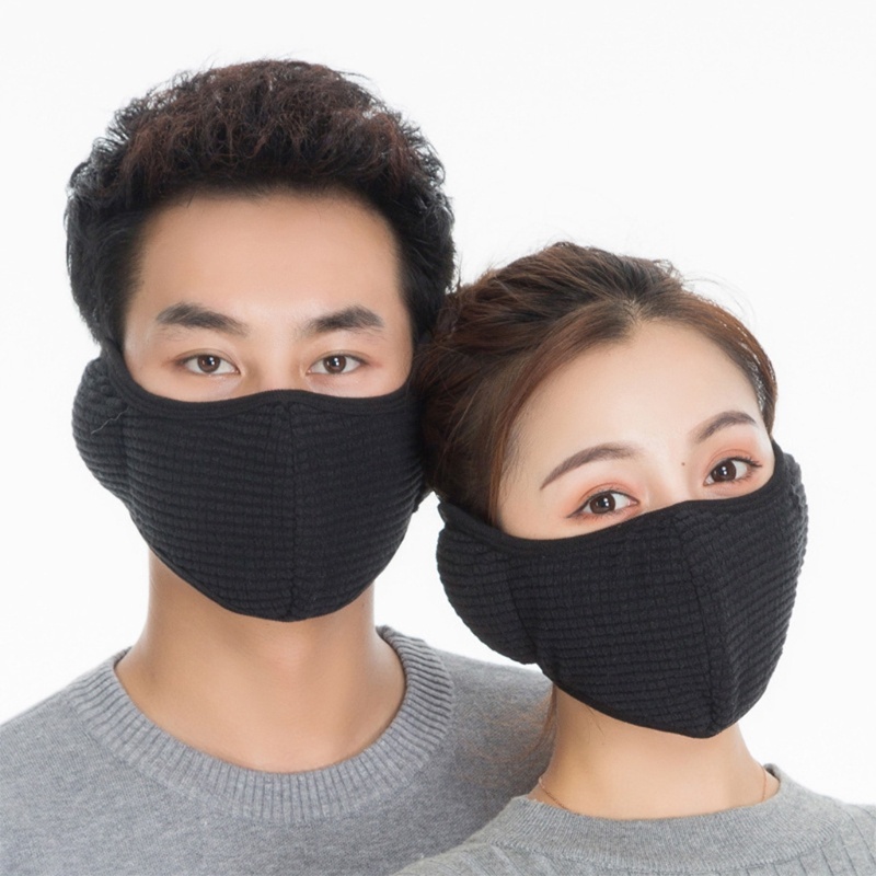 (Hàng Mới Về) Khẩu Trang Chống Bụi Chống Gió Thoáng Khí Hai Trong Một Dùng Khi Lái Xe Vào Mùa Đông