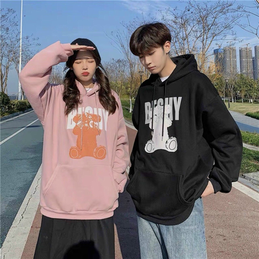 Áo Hoodie Gấu BER Form rộng Unisex Nam Nữ Couple Chất Nỉ Bông Mịn Ulzzang KUN | BigBuy360 - bigbuy360.vn