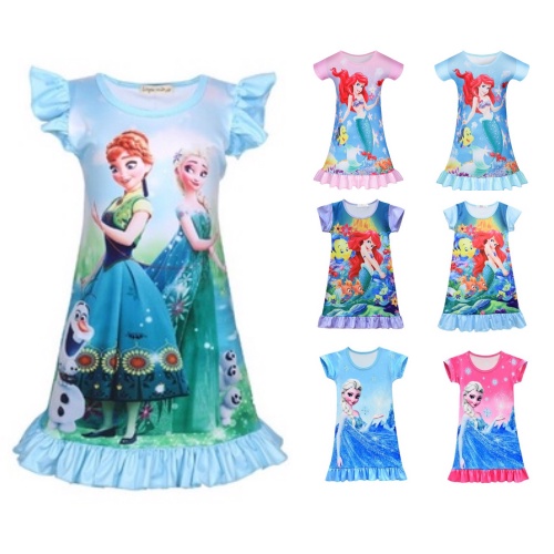 Đồ ngủ Hóa Trang Nhân Vật Hoạt Hình Frozen Dành Cho Bé Gái