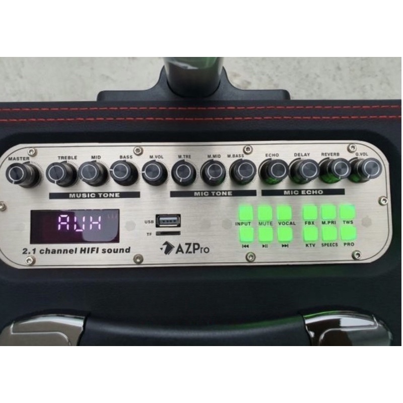 LOA KÉO CAO CẤP AZPRO AZ 316 LOA 5 ĐƯỜNG TIẾNG BASS 15 ÂM THANH 2.1-TẶNG KÈM 2 MICRO KARAOKE