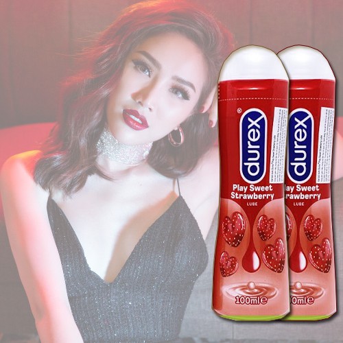 Tăng Khoái Cảm Cho Nữ Với Gel bôi trơn hương dâu Durex Strawberry 100ml