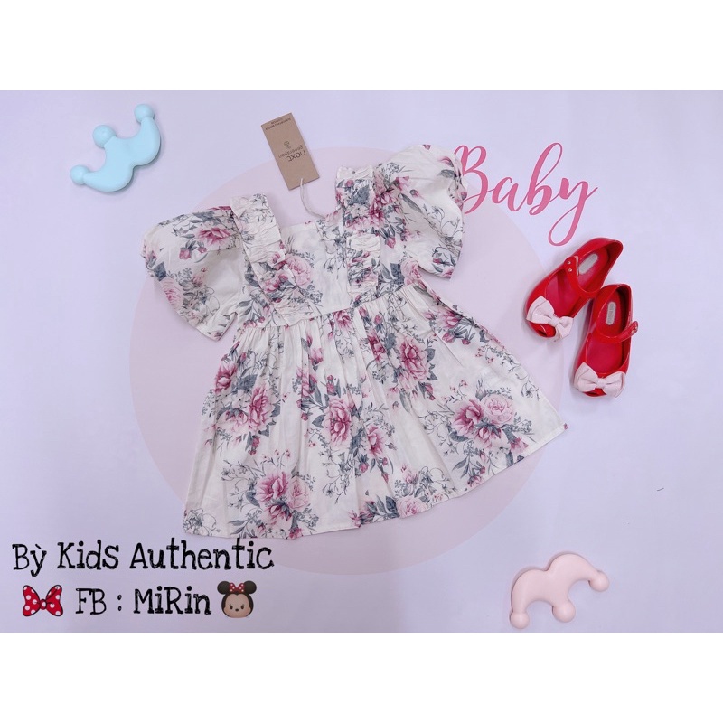 Đầm hoa tay bồng siu xinh cho bé gái♥️