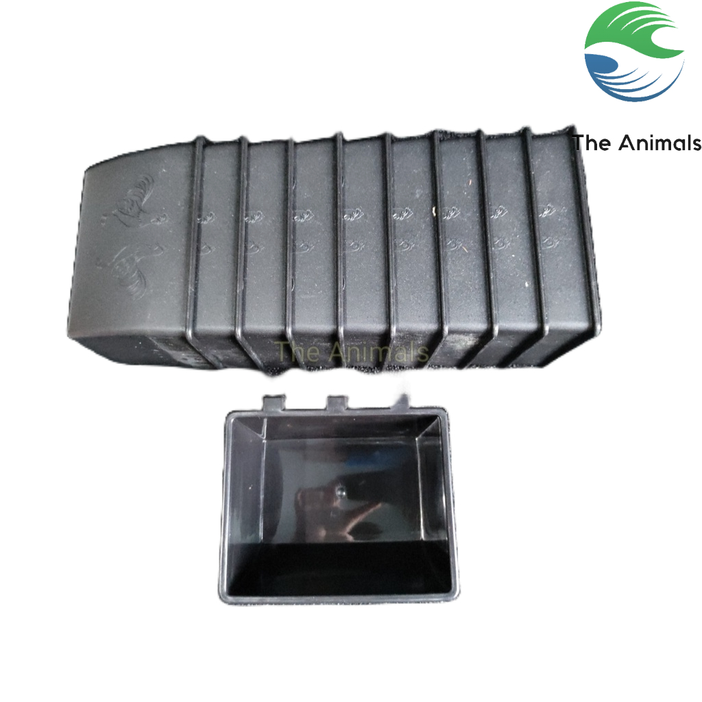 [Combo 10 cái] Máng nhựa đựng thức ăn cho gà đá, chim cảnh, mèo, thỏ, nhím, hamster (Thái trung)