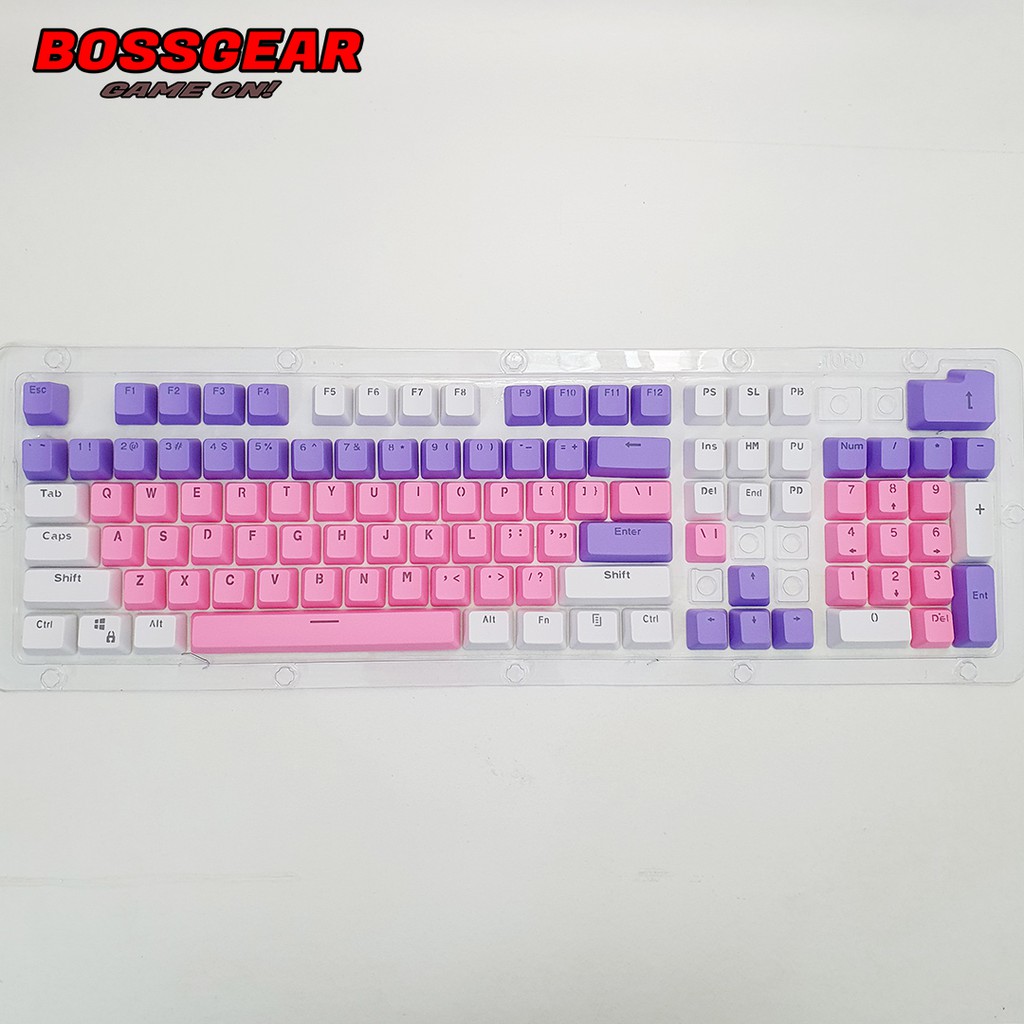 Bộ Keycap PBT 106 BG2-v1 Phím Double Shot Xuyên LED ( OEM Profile, Ansi layout )