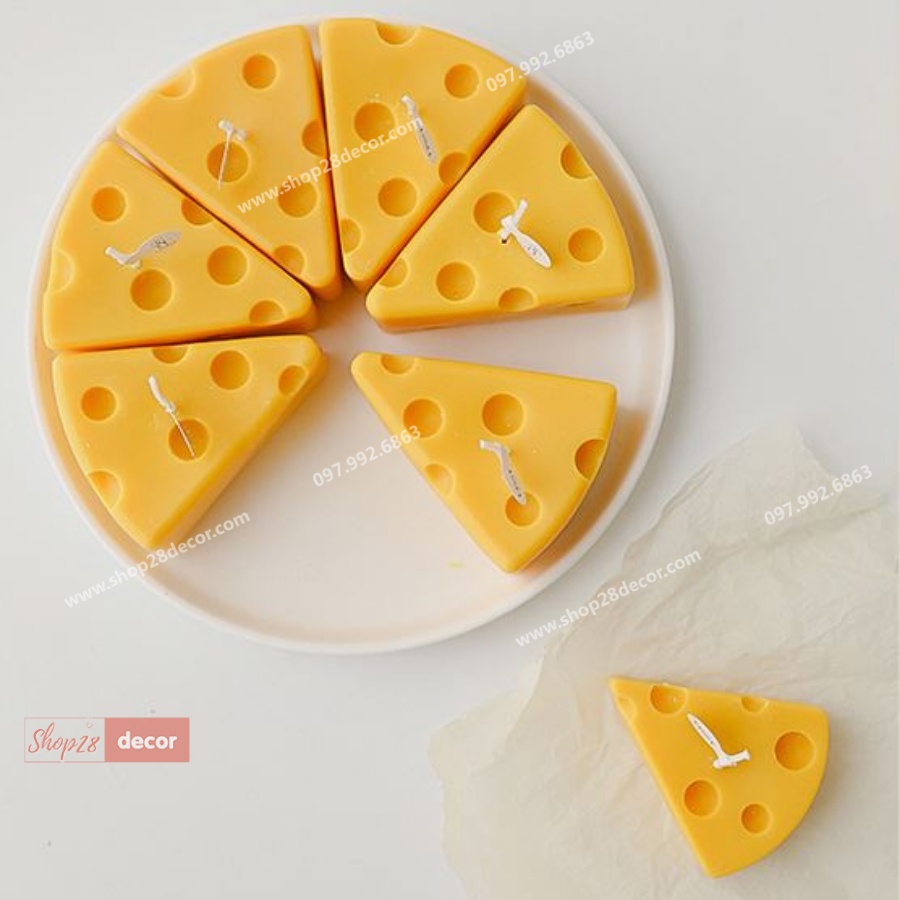Nến thơm phô mai, trang trí, phụ kiện chụp ảnh - Shop28Decor.com