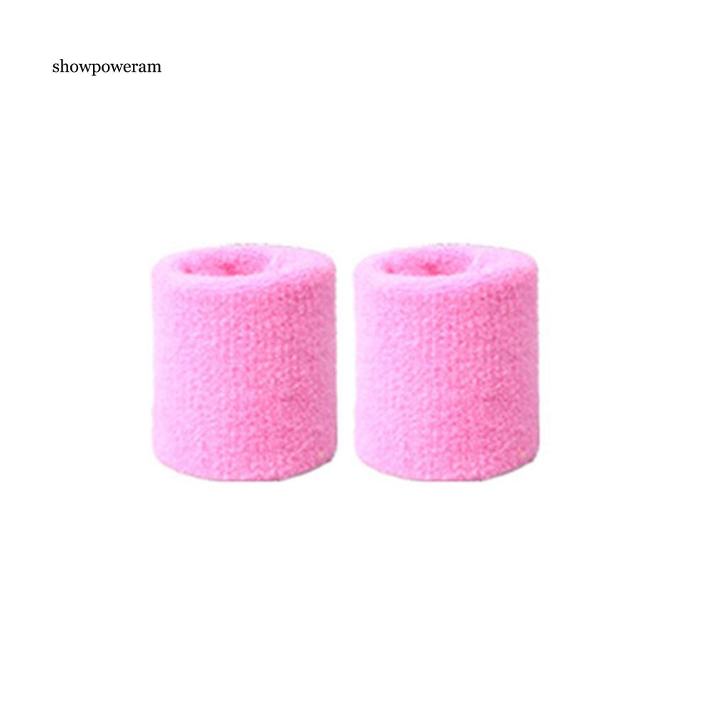 Set 2 Băng Quấn Bảo Vệ Cổ Tay Thấm Hút Mồ Hôi Khi Chơi Thể Thao