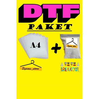 Dtf (hàng Mới Về) Bộ 25 Tờ Giấy A4 100g Kèm Bột Pha Lê