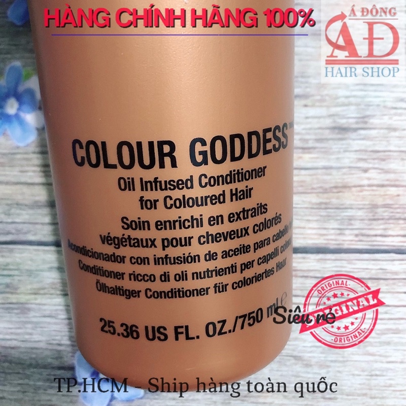 DẦU XẢ GIỮ MÀU NHUỘM TIGI BED HEAD COLOUR GODDESS USA 750ML