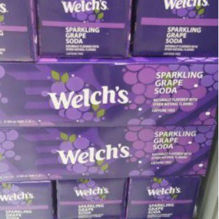 Thùng 12 lon nước ngọt welch's nho 355ml mỹ date 10/2022
