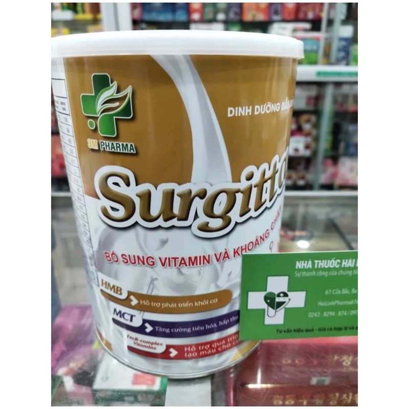 Sữa bột bổ sung dinh dưỡng Surgitta 3M⚡Nguyên liệu New Zealand⚡Hộp 900g giúp bồi bổ cơ thể tăng cường sức đề kháng