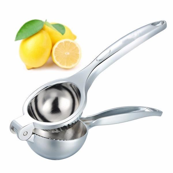 Dụng cụ vắt chanh bằng inox, Được làm từ thép không gỉ, thiết kế nhỏ gọn tiện lợi, thuận tiện mang theo