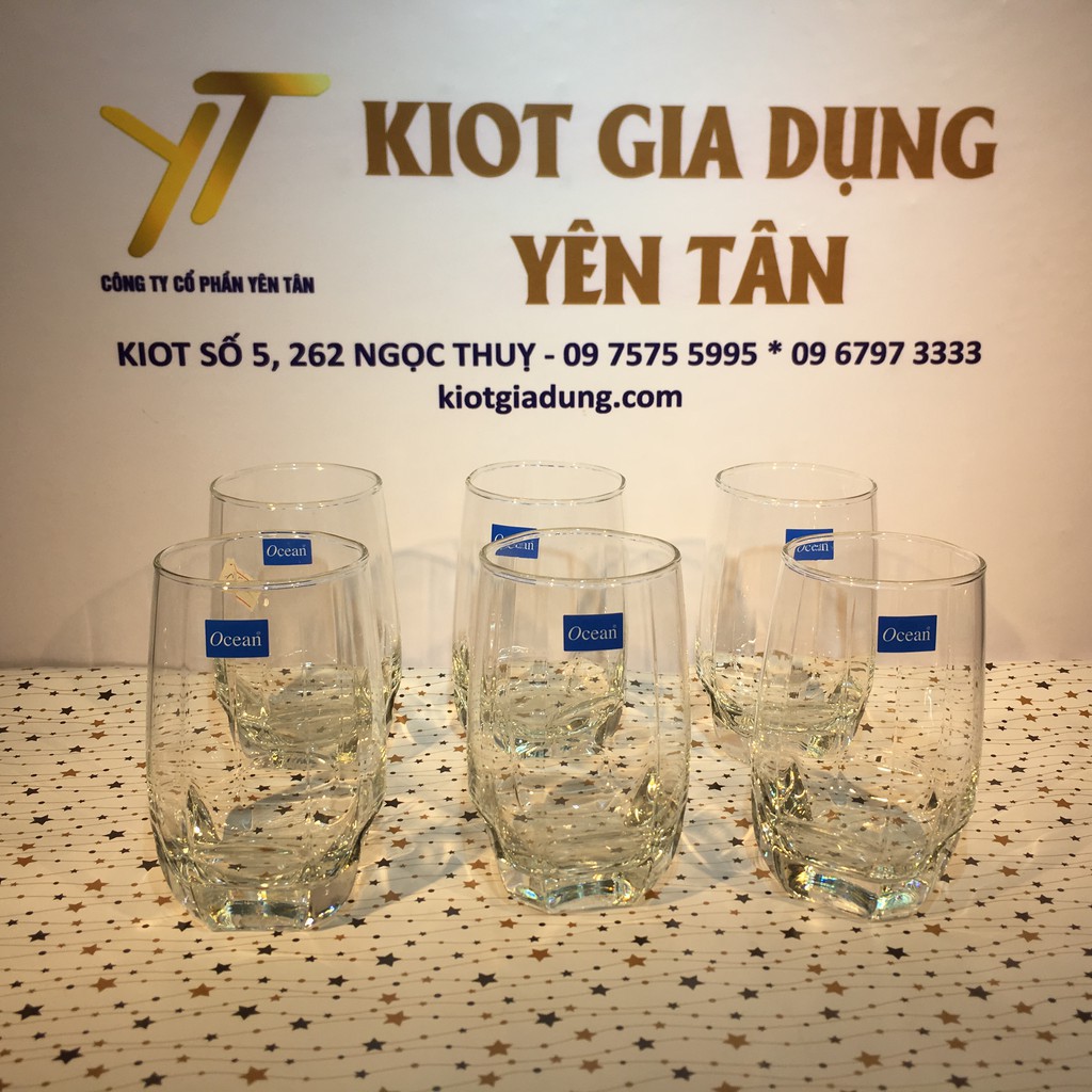 Cốc thủy tinh Ocean Charisma Long Drink dung tích 415ml (Bộ 6 chiếc) - linh_giadung