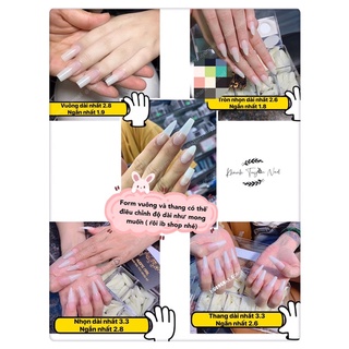NailBox móng úp thiết kế sẵn Mẫu lửa tím