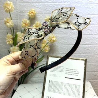Băng Đô Cài Tóc Phối Nơ Bản To Cho Phái Nữ
