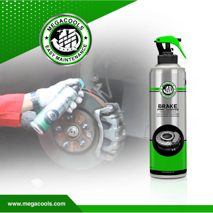 [Chính Hãng] MEGACOOLS BRAKE PART CLEANER 500ML - làm sạch bụi bẩn, chống kêu rít, vệ sinh phanh thắng đĩa NKLUBE