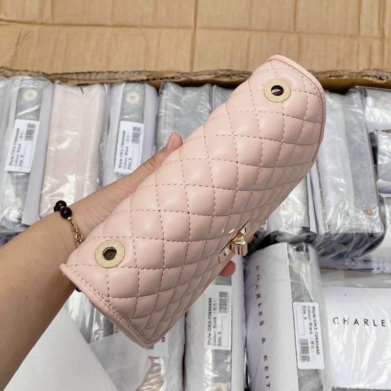 Túi C Trần Trám Khoá Xoay Xuất Xịn Full Tagu kèm túi vải